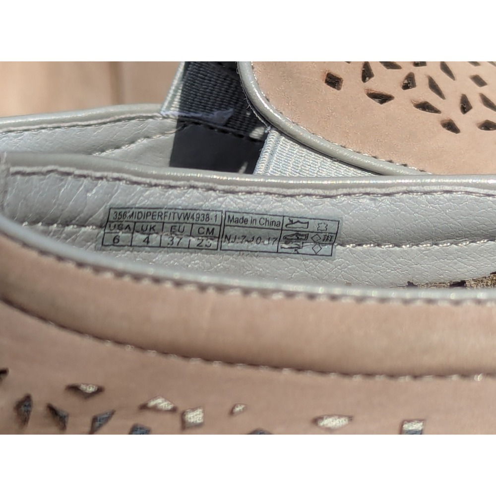Vionic Taupe Perforated Slip-On Sneakers - Picture 5 of 7
